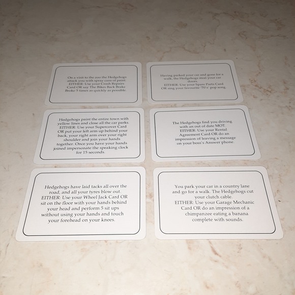 Hedgehogs Revenge Vintage Game Replacement Piece Cards - Picture 6 of 16